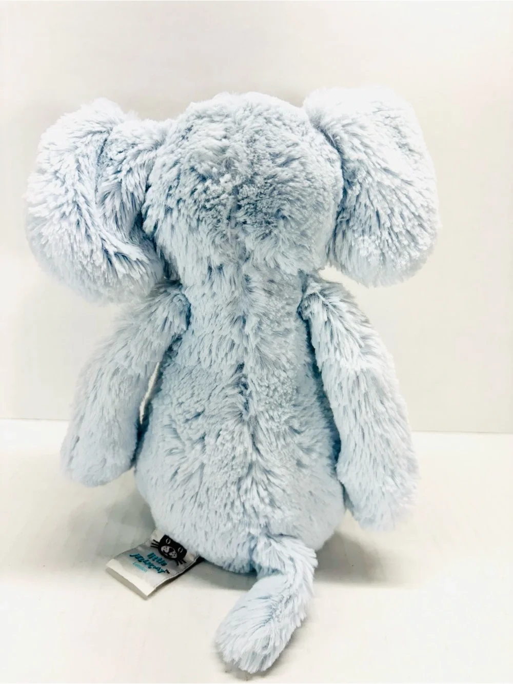 Jellycat 12” Light Blue Bashful Elephant Plush Chime Rattle Stuffed Animal